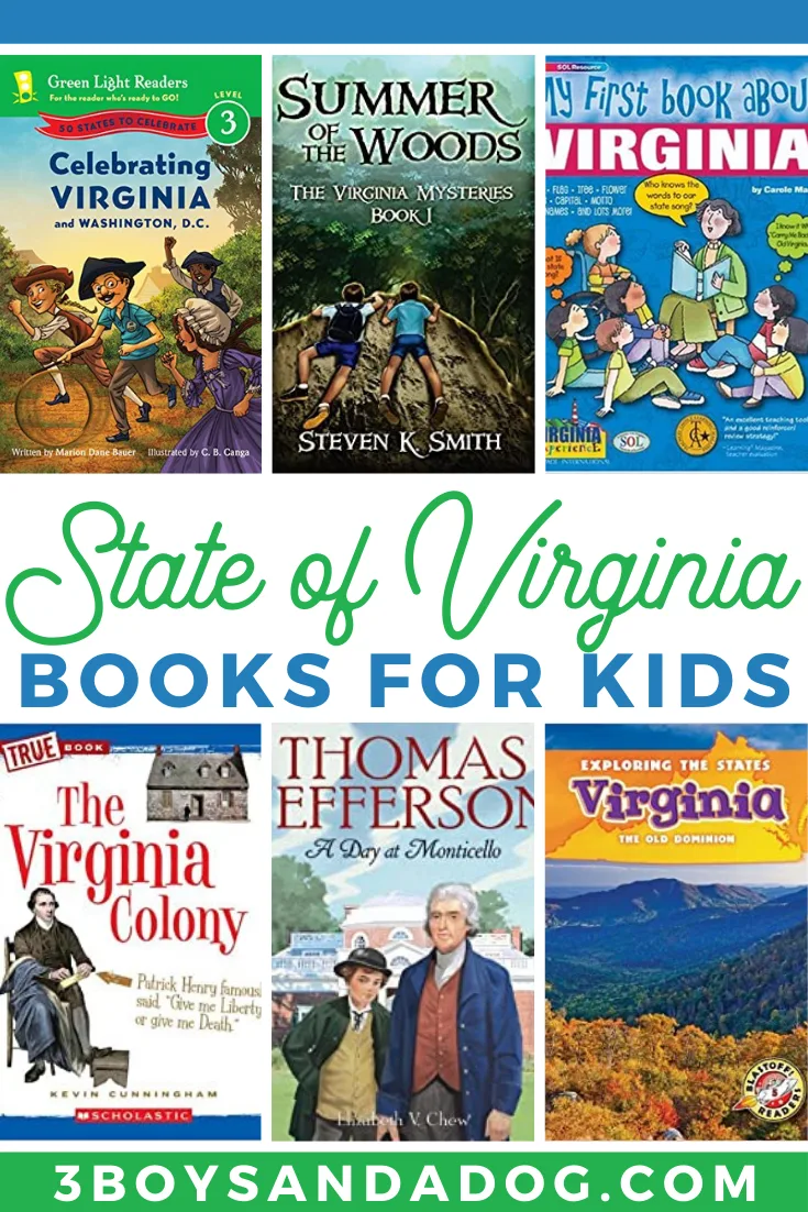 teach your children about the state of Virginia with these kid friendly books