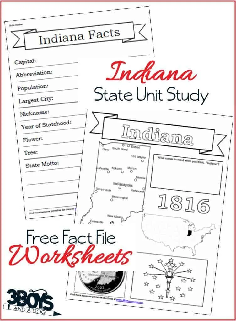 Facts about Indiana for Kids - symbols, capital, flag, and more