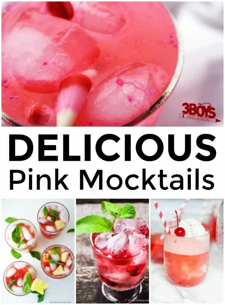 Delicious Pink Mocktails