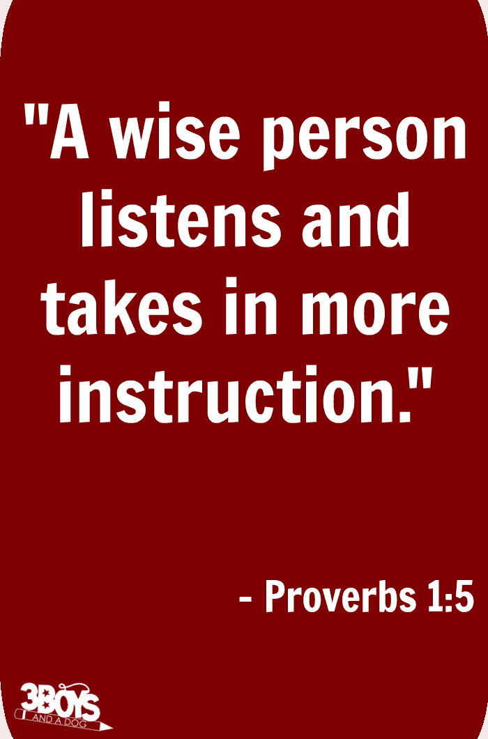 Proverbs 1 verse 5