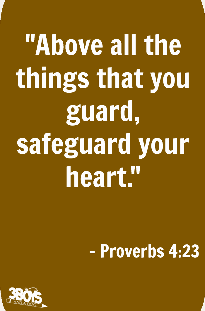 Proverbs 4 verse 23