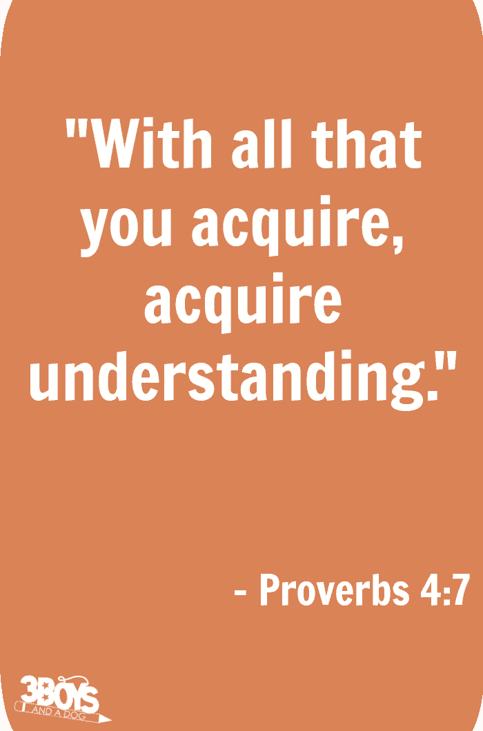 Proverbs 4 verse 7
