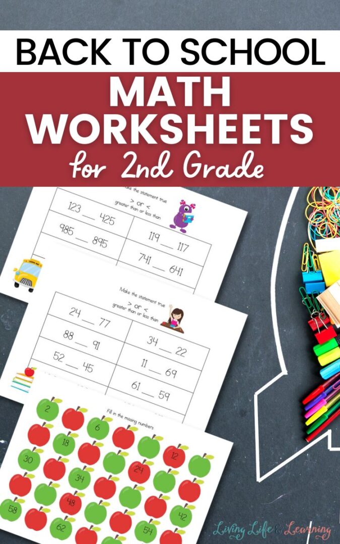 Back to School Worksheets - 3 Boys and a Dog