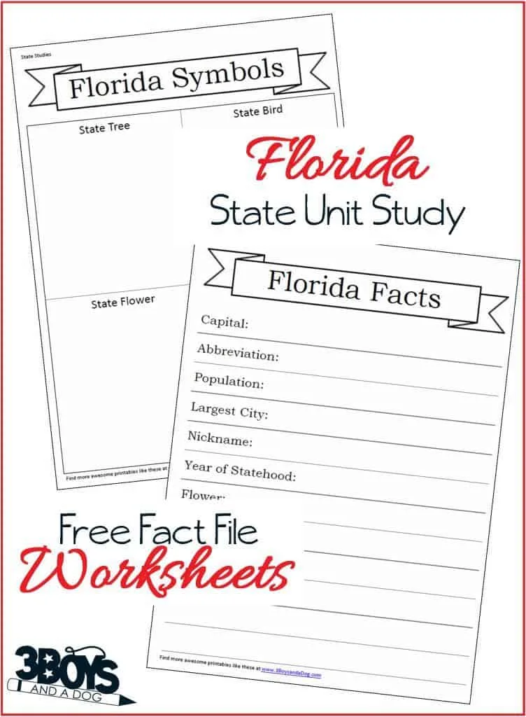 Florida Fact File Worksheets