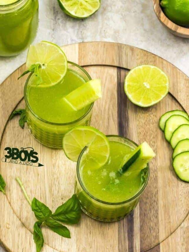 Cucumber Basil Limeade Drink Recipe