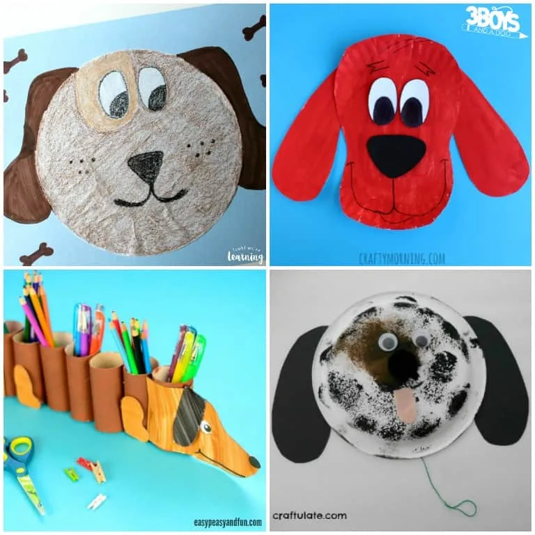 Dog Crafts for Kids to Make at Home