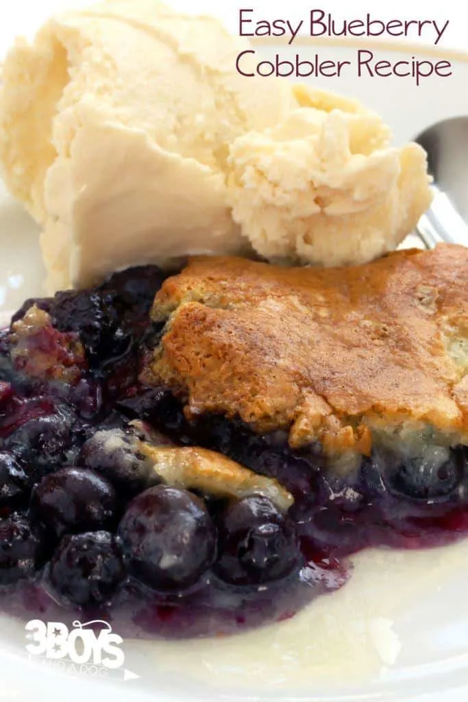 blueberry cobbler with yellow cake mix