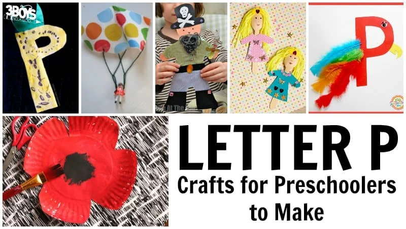 Letter P Crafts for Preschoolers to Make