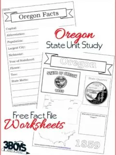 Oregon Fact File Worksheets