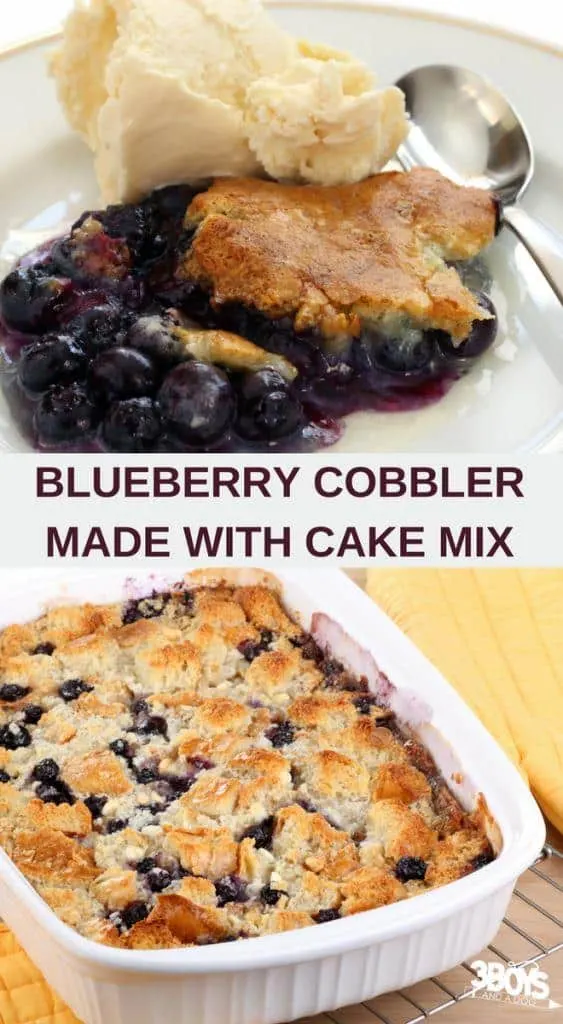 Blueberry Cake Mix Cobbler Recipe