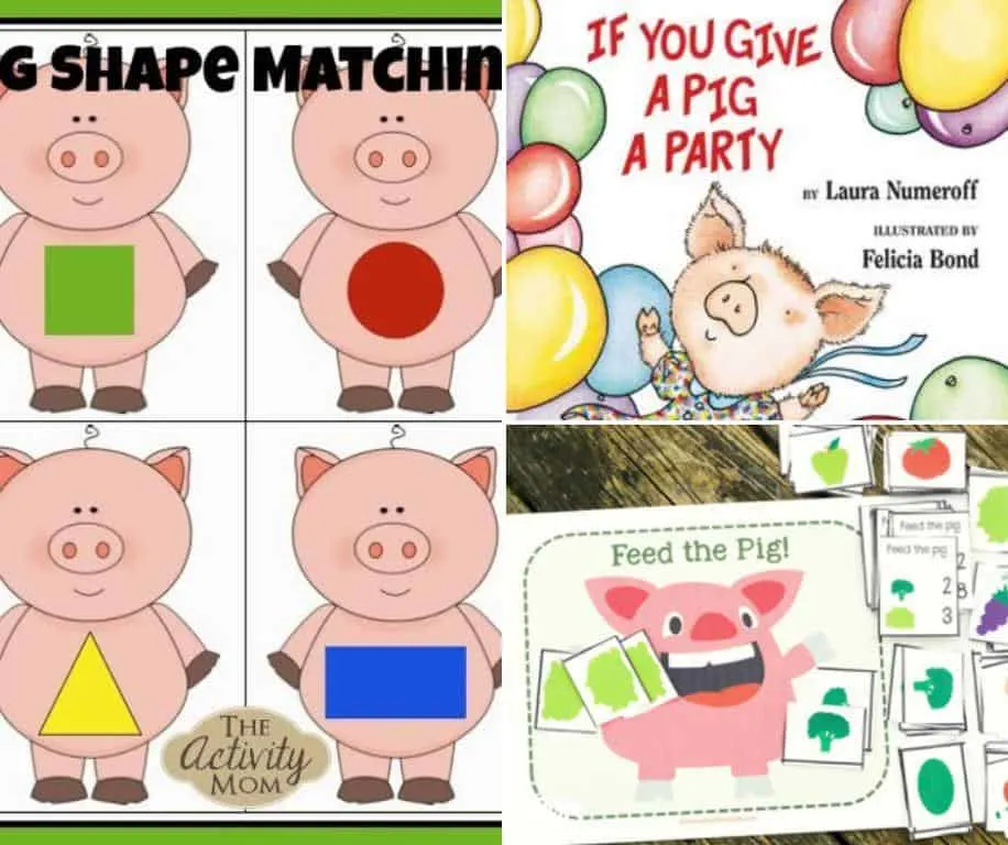 if you give a pig a party printables and activities for kids