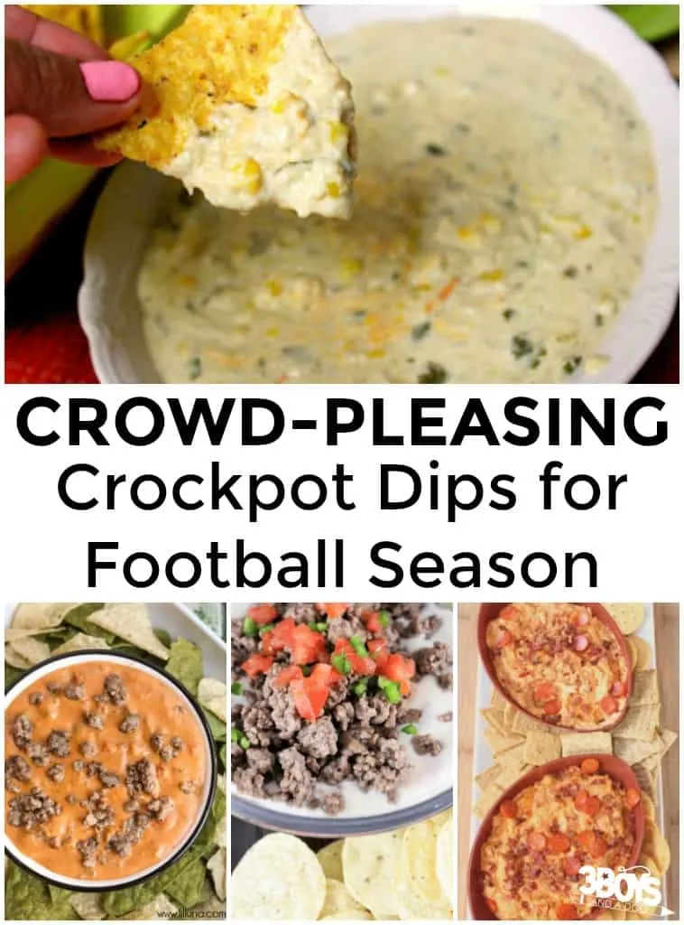 Crockpot Dips for Football Season