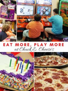 EAT MORE, PLAY MORE at Chuck E Cheese's
