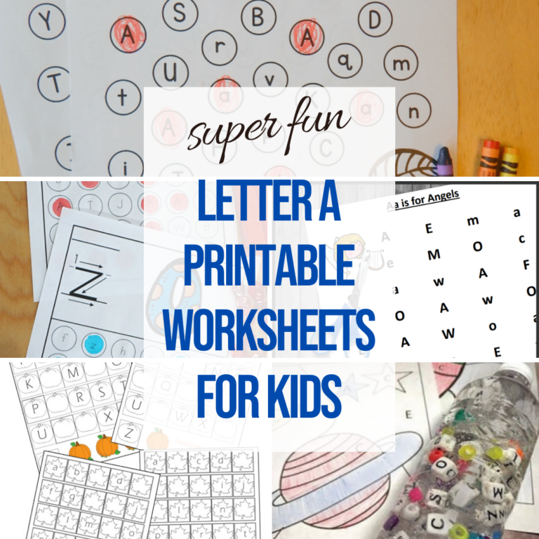 All Letter A Worksheets find the letter worksheet