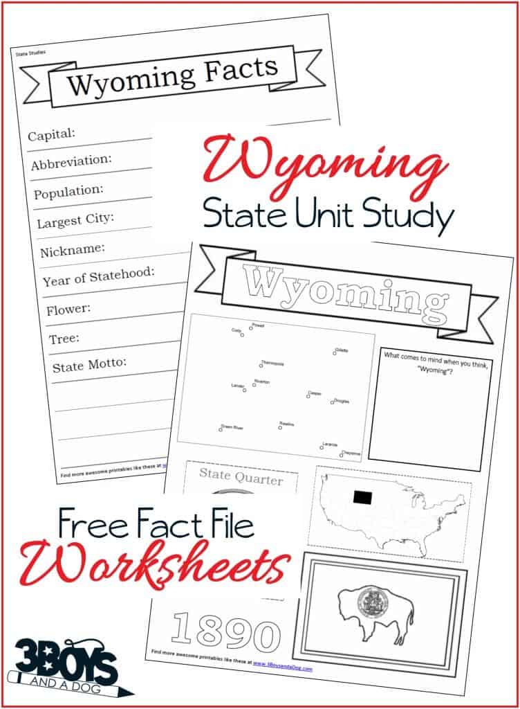 Wyoming State Fact Files