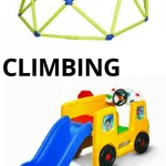 These toddler climbing toys are kid-tested and mother approved from great companies like Step2, Little Tykes, & Fisher Price! These toys for toddlers who climb are perfect for indoor and outdoor climbing.