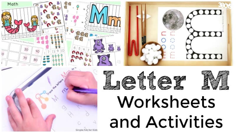 Letter M Worksheets and Activities