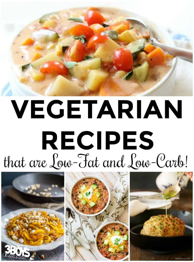 Low Fat Low Carb Vegetarian Recipes