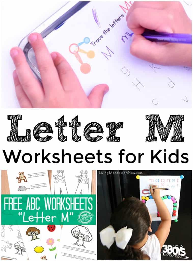 Printable Letter M Worksheets