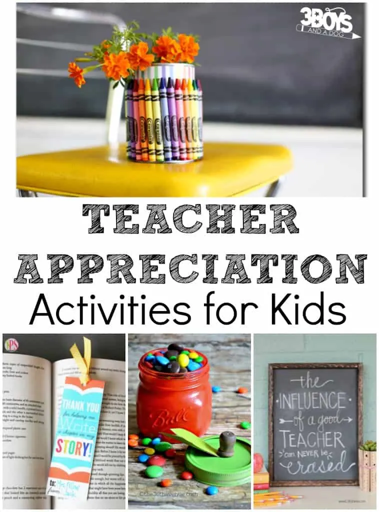 Teacher Appreciation Kid Activities