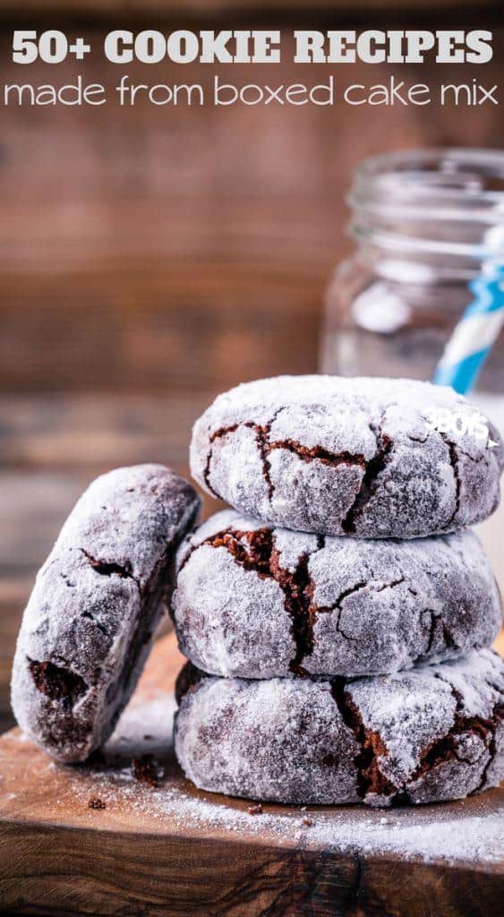 50 plus cookie recipes made from boxed cake mixes
