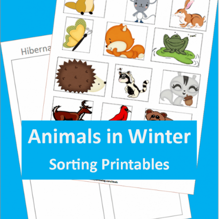 Animals in Winter {Hibernating Printable}