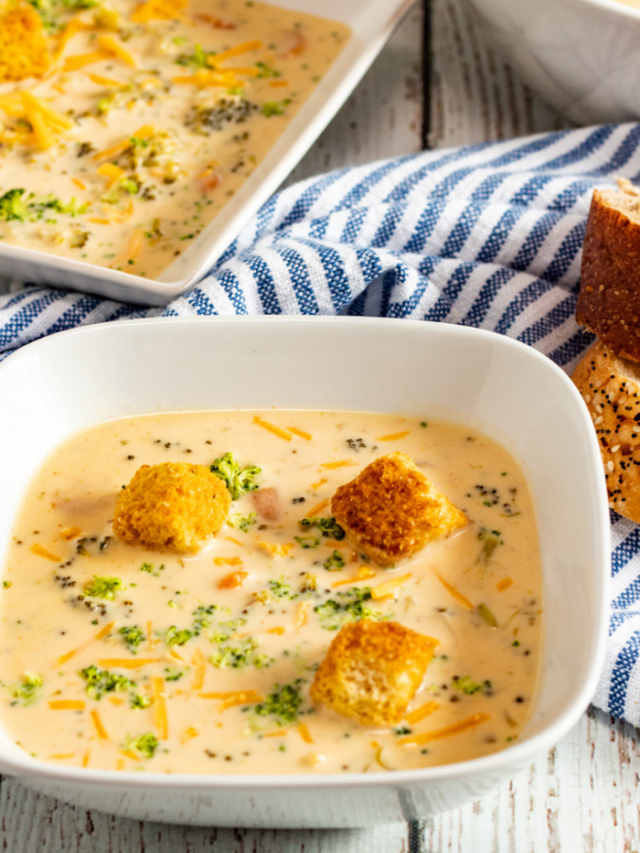 5-Ingredient Broccoli Cheese Soup