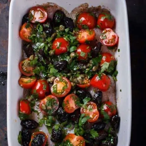 Baked Tilapia with Tomatoes Recipe