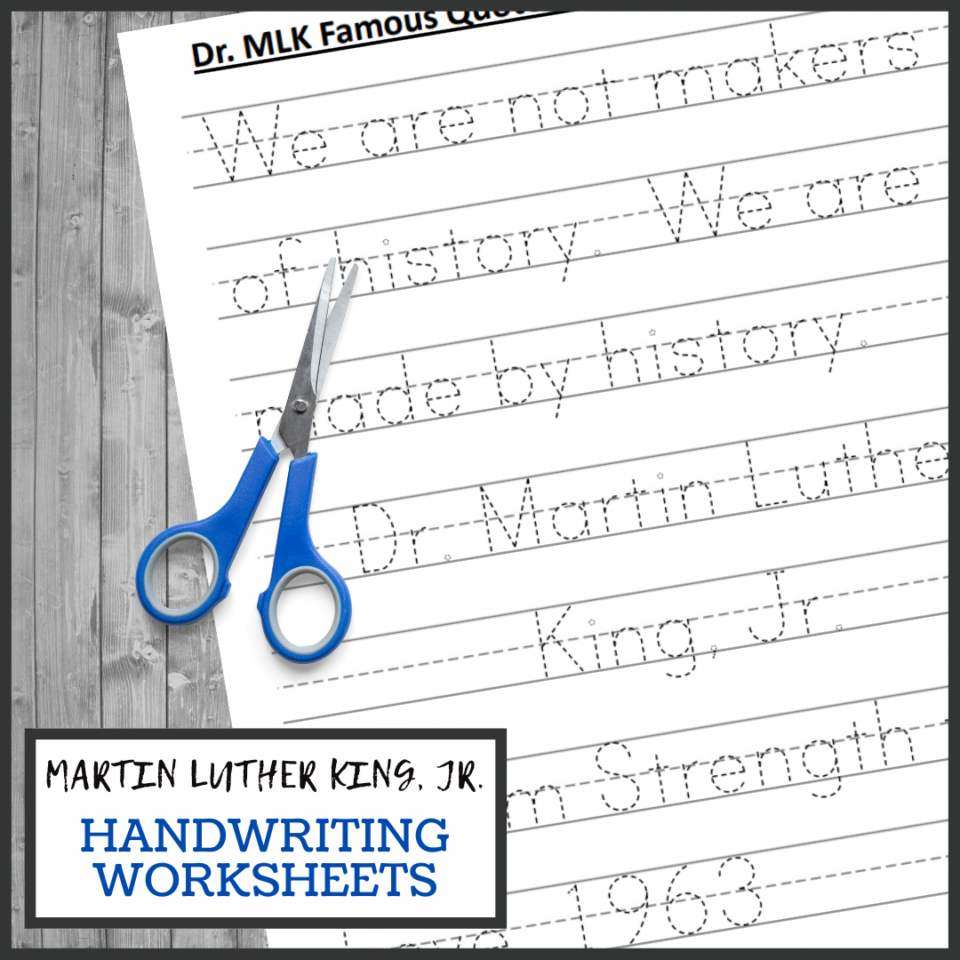 Dr. Martin Luther King, Jr Day Free Printables - Educational Worksheets ...