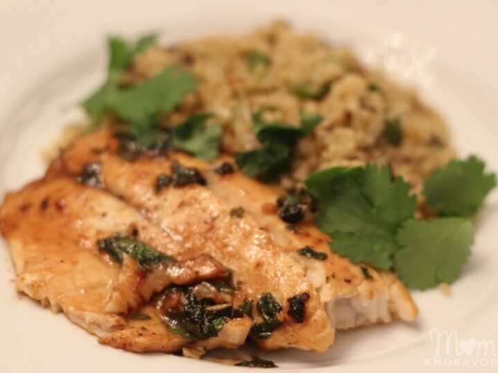 Image for Cilantro Lime Tilapia with Quinoa Recipe