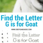 G is for Goat homeschooling freebies