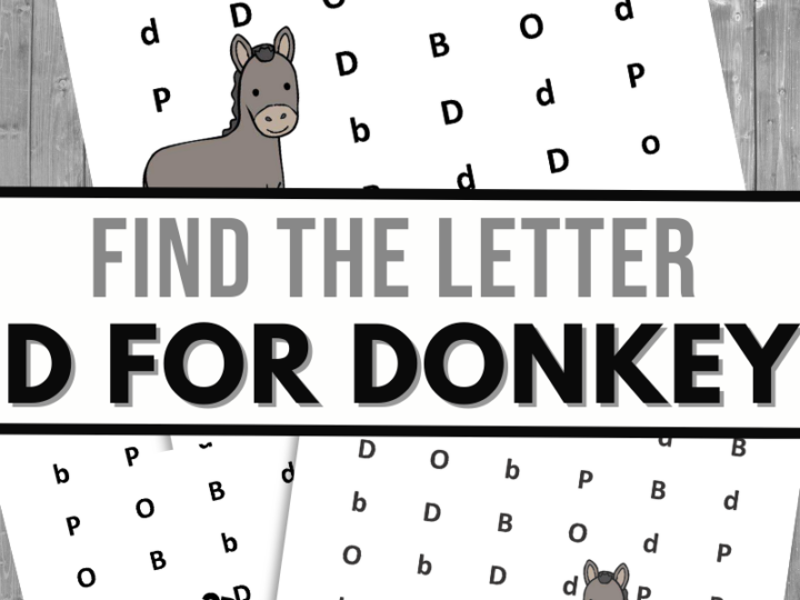 Image for Farm Animals Find the Letter D is for Donkey