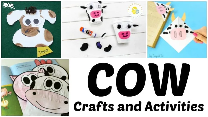 Holstein Cow Crafts and Activities for Kids
