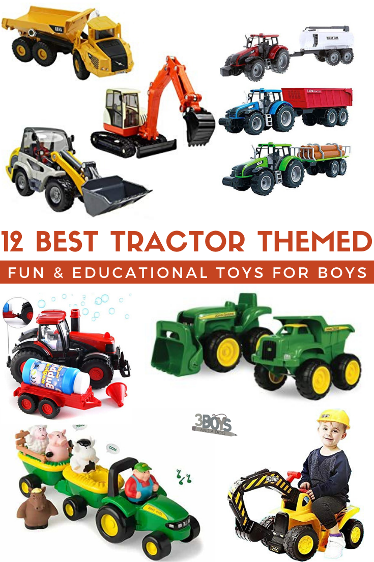 Boys Toy Teamsters GREEN TRANSPORTER LORRY & TRACTOR Birthday Present Gift Boxed 
