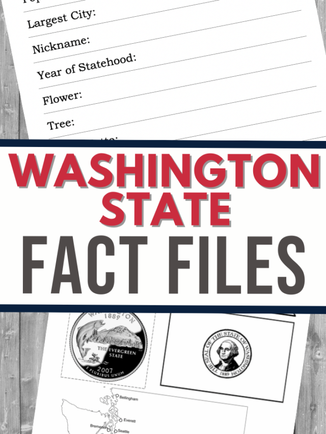 Washington State Fact File Worksheets