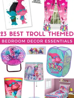 really wow with any of these 12 Trolls themed bedroom decoration items
