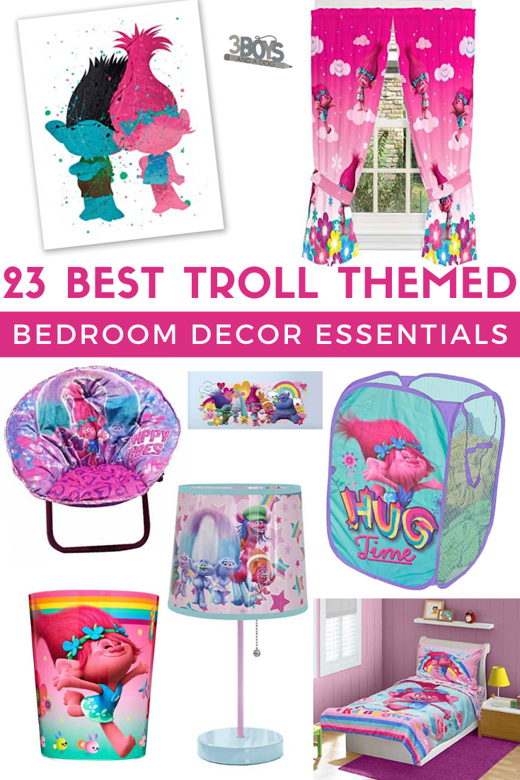 really wow with any of these 12 Trolls themed bedroom decoration items