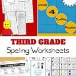 3rd grade spelling worksheets