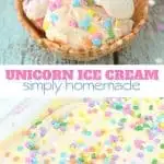simply homemade unicorn ice cream
