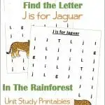 Find the Letter J is for Jaguar