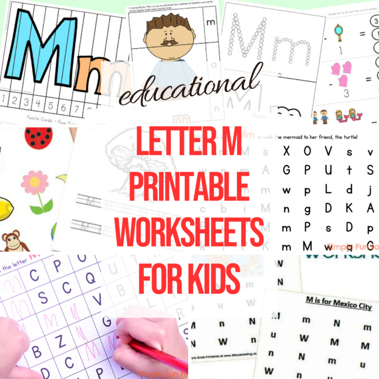 15 Printable Letter M Worksheets