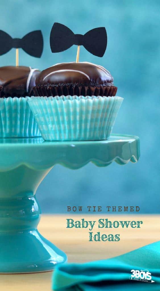 bow tie themed baby shower ideas