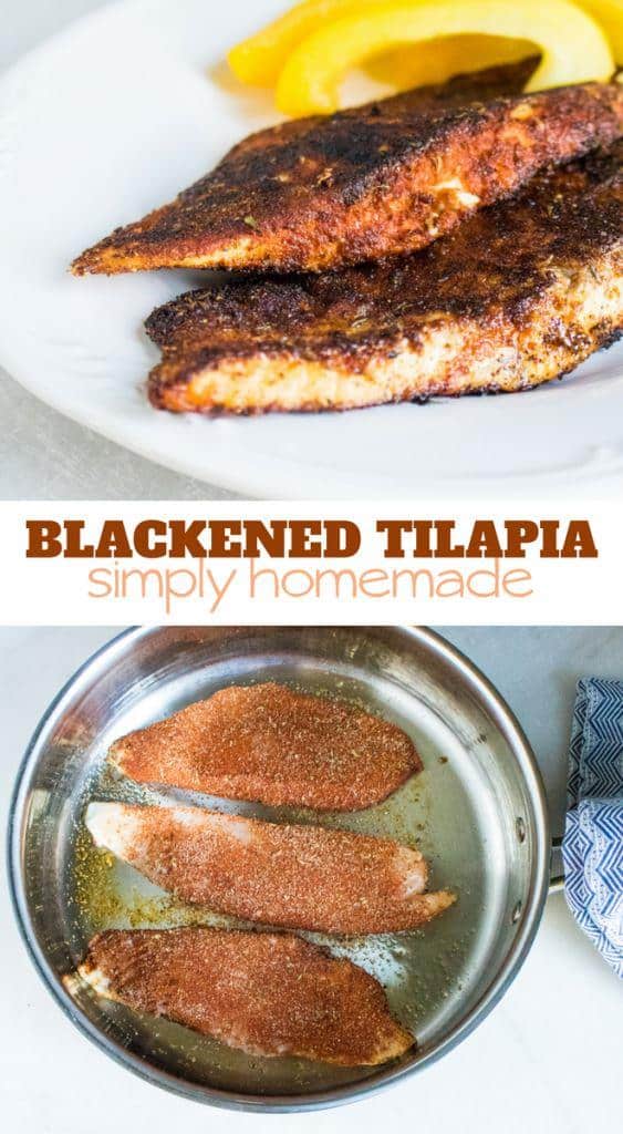 simply homemade blackened tilapia recipe