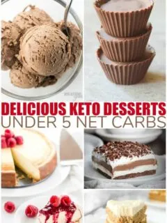 Keto Dessert Recipes | under 5 nets carbs each