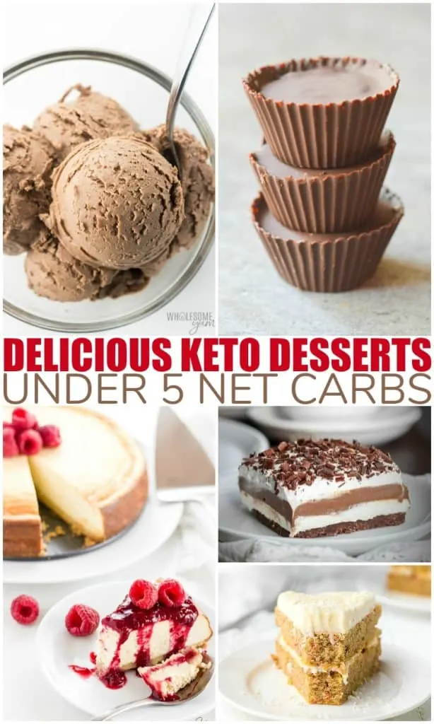 Keto Dessert Recipes | under 5 nets carbs each
