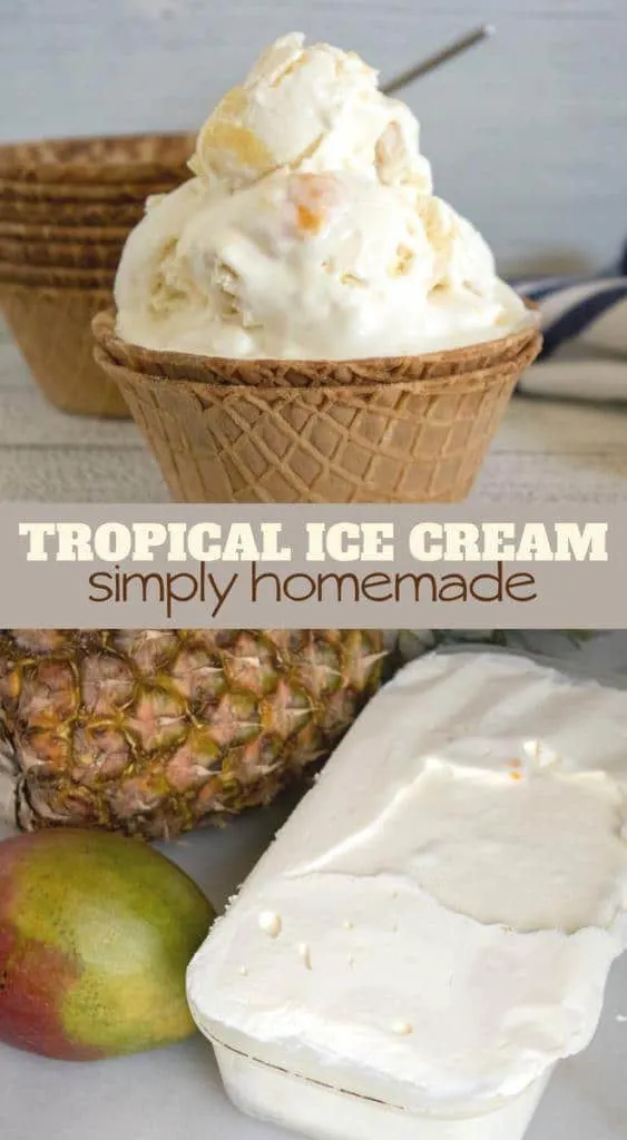 simply homemade tropical ice cream