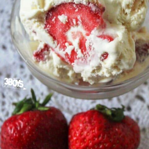 strawberry Ice Cream DIY only 4 ingredients