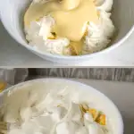 tropical ice cream with steps