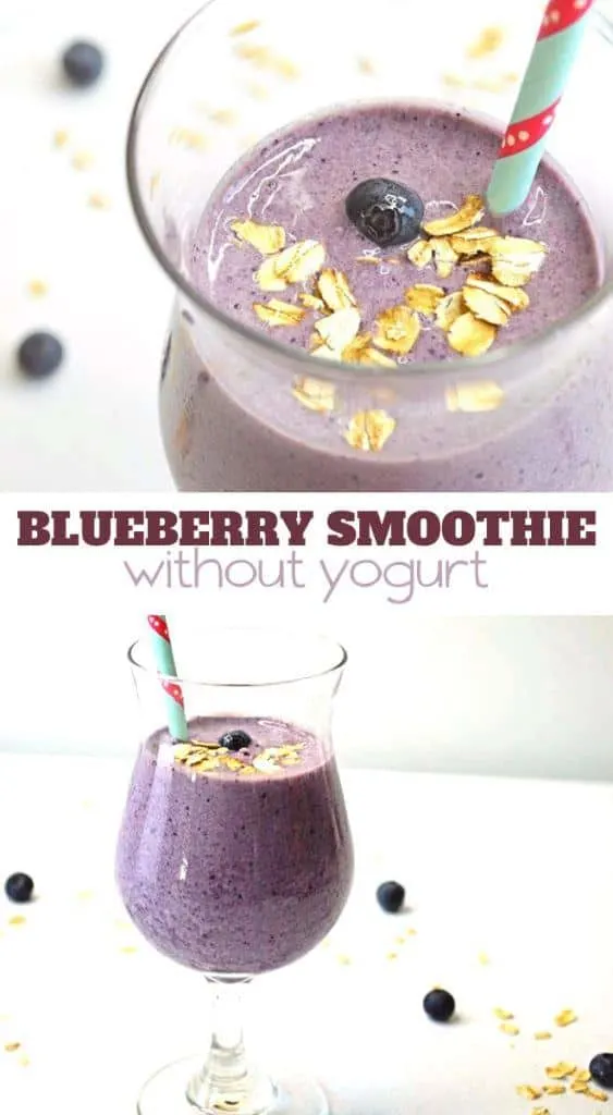 blueberry morning smoothie for breakfast