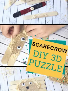 Make your preschooler a 3d scarecrow puzzle
